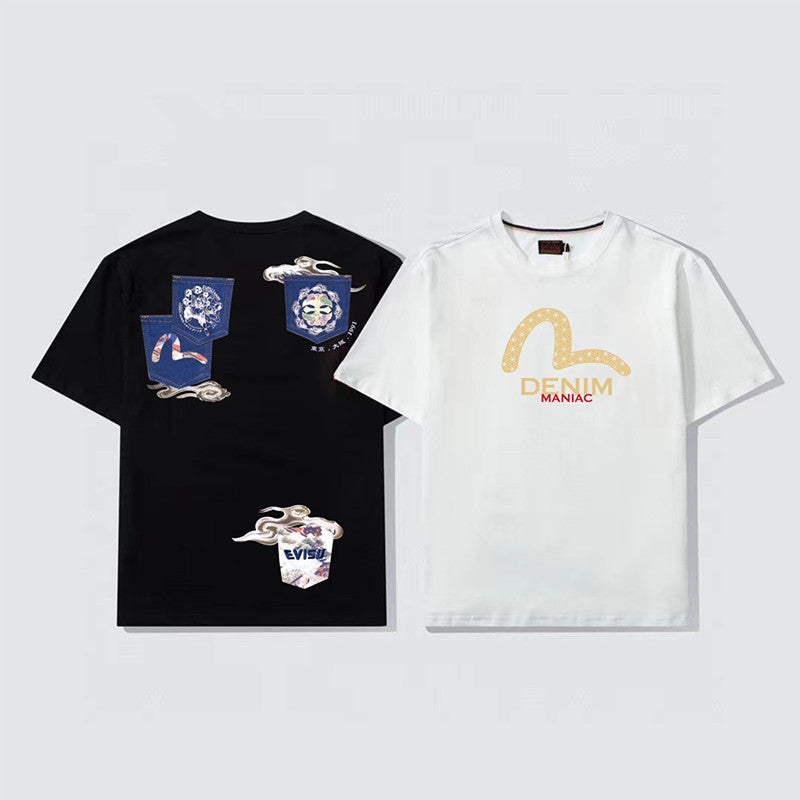 2026 Evisu Men's & Women's New T-Shirt