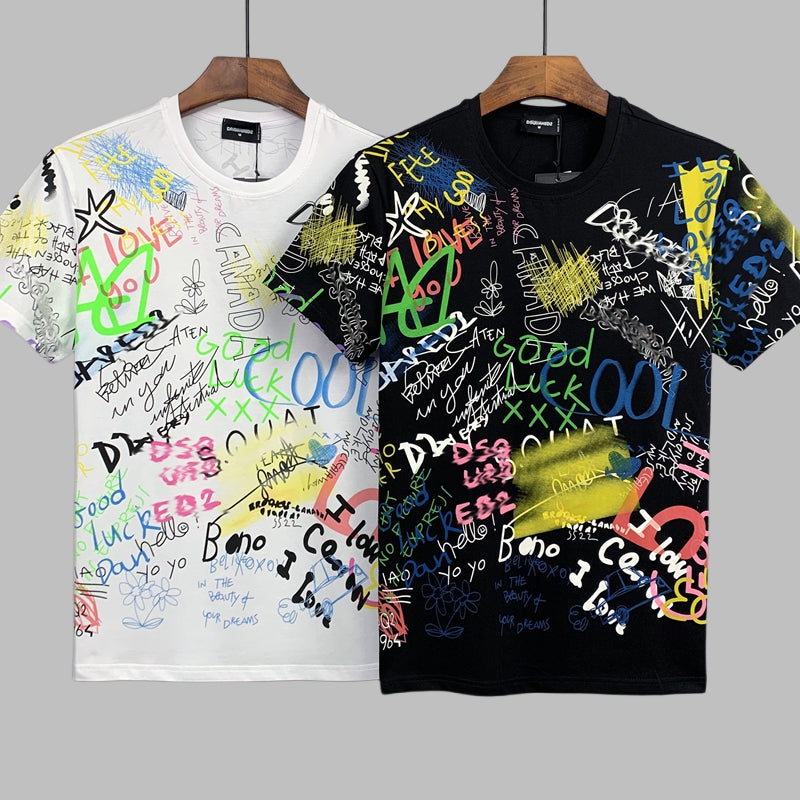 DSQ2 Fashion  Men's  Short Sleeve T-Shirt