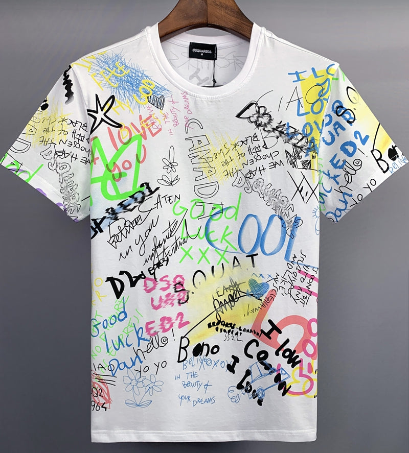 DSQ2 Fashion  Men's  Short Sleeve T-Shirt