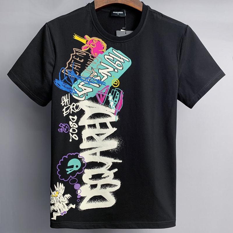 DSQ2 Fashion  Men's  Short Sleeve T-Shirt