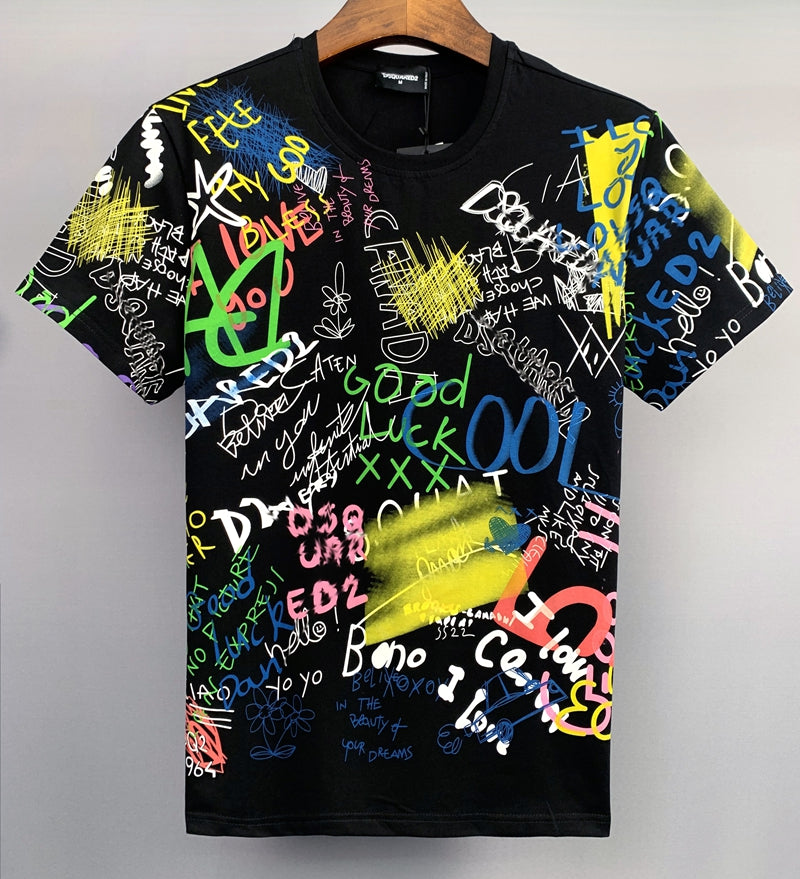 DSQ2 Fashion  Men's  Short Sleeve T-Shirt